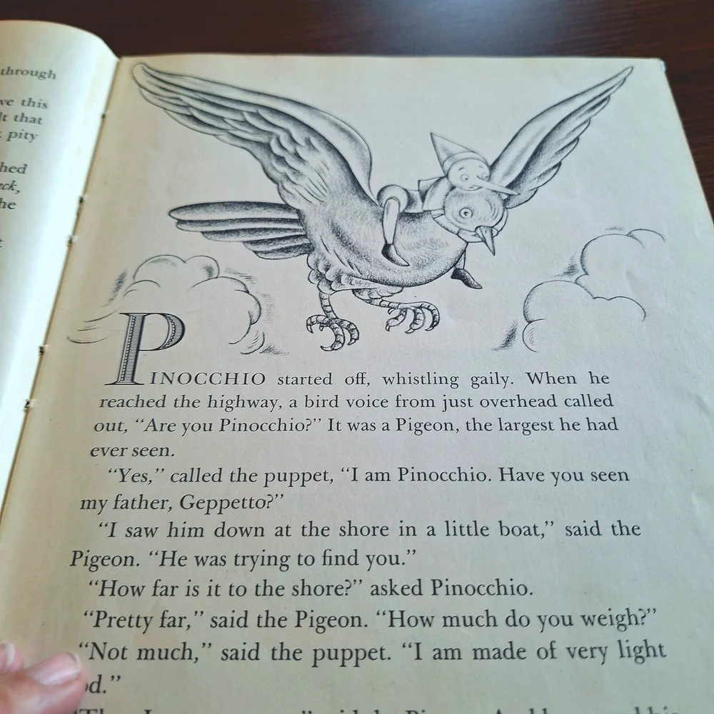 Pinocchio Illustrated Antique 1946 Book by Lois Lenski - Picture 10 of 13